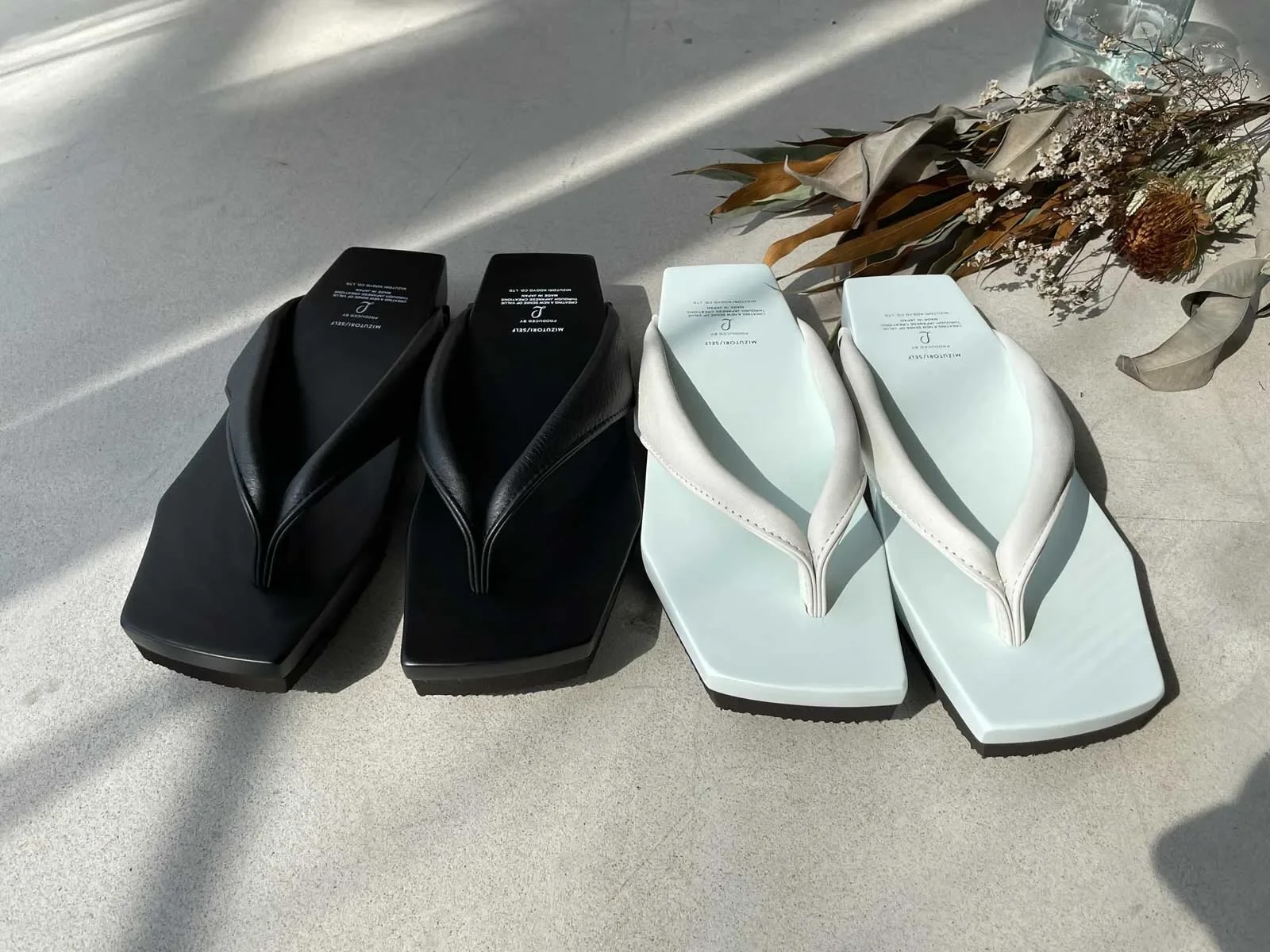 水鳥の下駄「COLOR GETA」スムース革 - 水鳥工業 -
