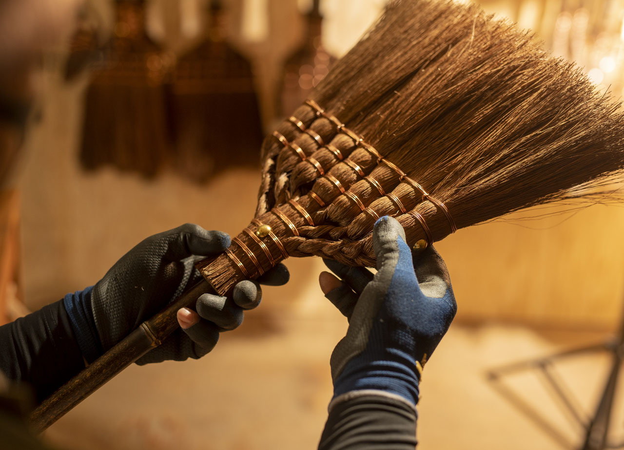 Broom Craft 国産棕櫚箒(しゅろほうき)TRECCIA