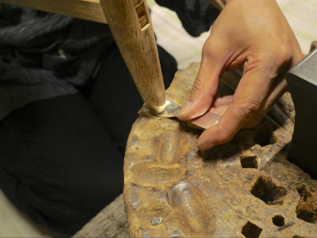 「木台」と「金床」使い方