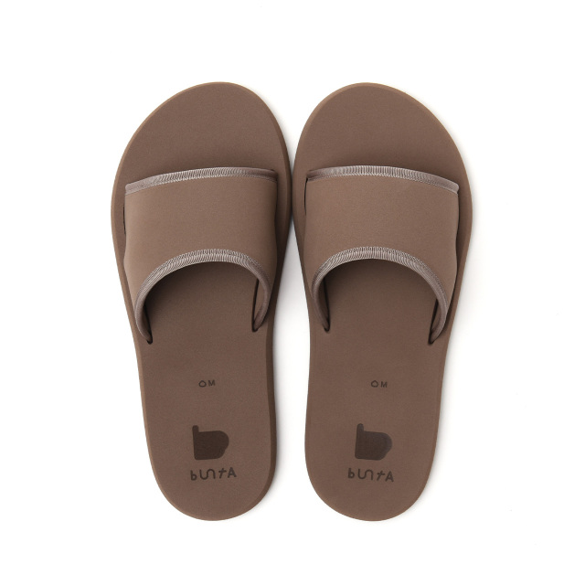 クリームラバー ルームサンダル/セピア