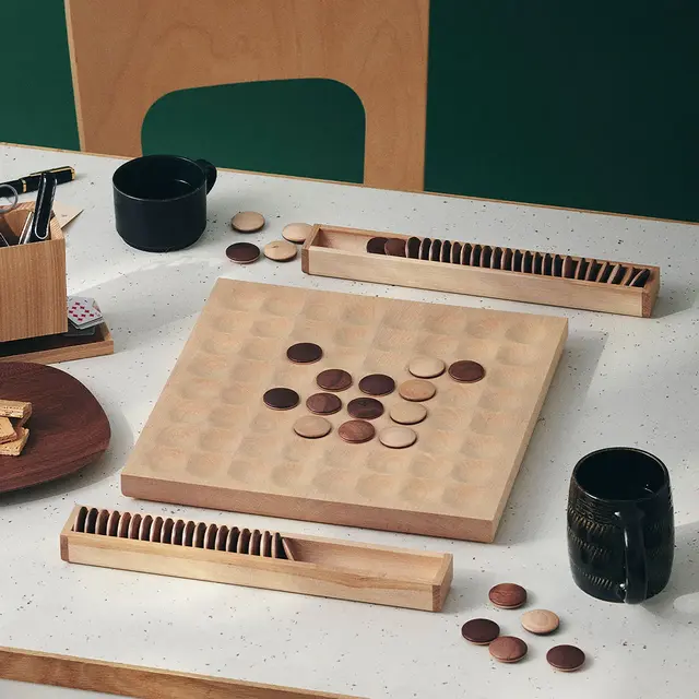 エ木製のリバーシ | Wooden reversi - ササキ工芸 -