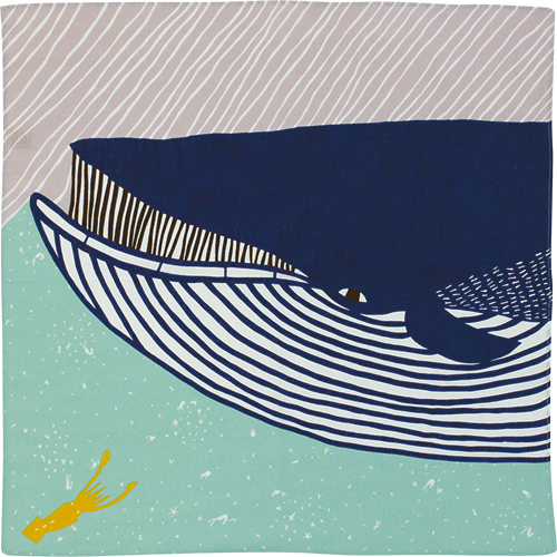 むす美風呂敷 katakata ナガスクジラ