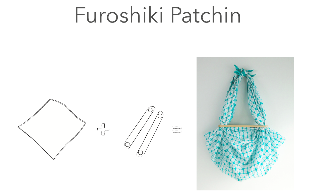 手軽に風呂敷バッグ 風呂敷パッチン 送料無料