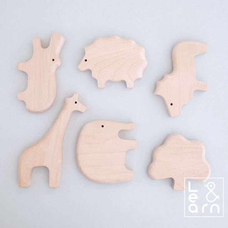 スナオラボ  &Learn 木製玩具 どうぶつシリーズ