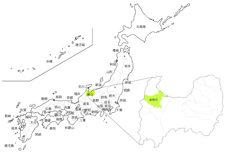 高岡市map